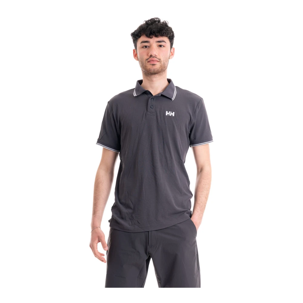Helly Hansen Stijlvolle Polo Shirt voor Mannen Gray Heren