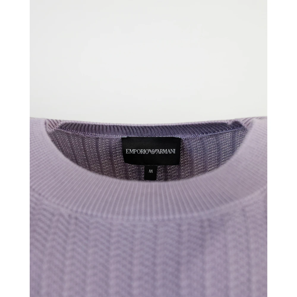 Emporio Armani Knitwear Purple Heren