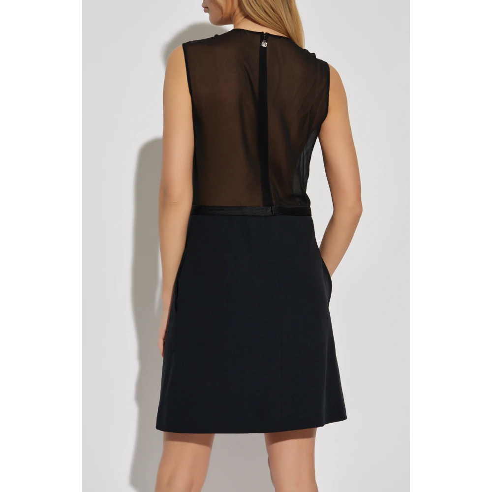 Versace Gerimpelde Jurk Black Dames