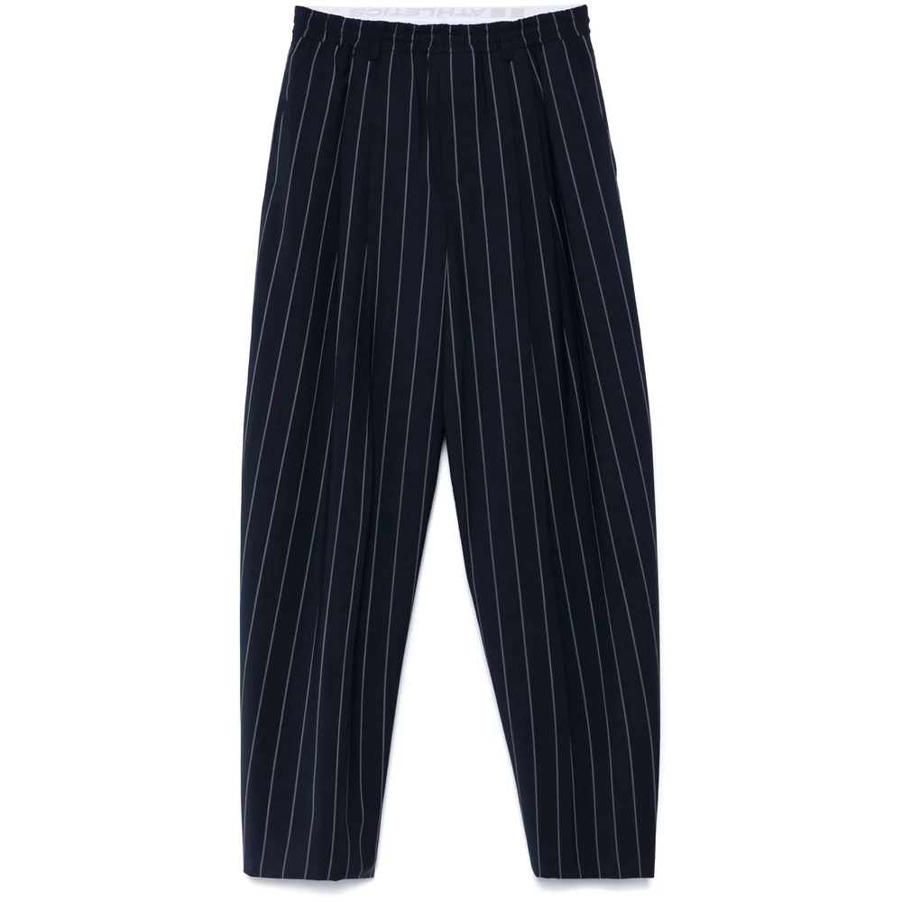 Alexander wang Navy Blue Elastische Tailleband Broek Blue Dames