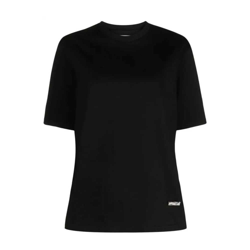 Jil Sander Casual Katoenen T-Shirt Black Dames