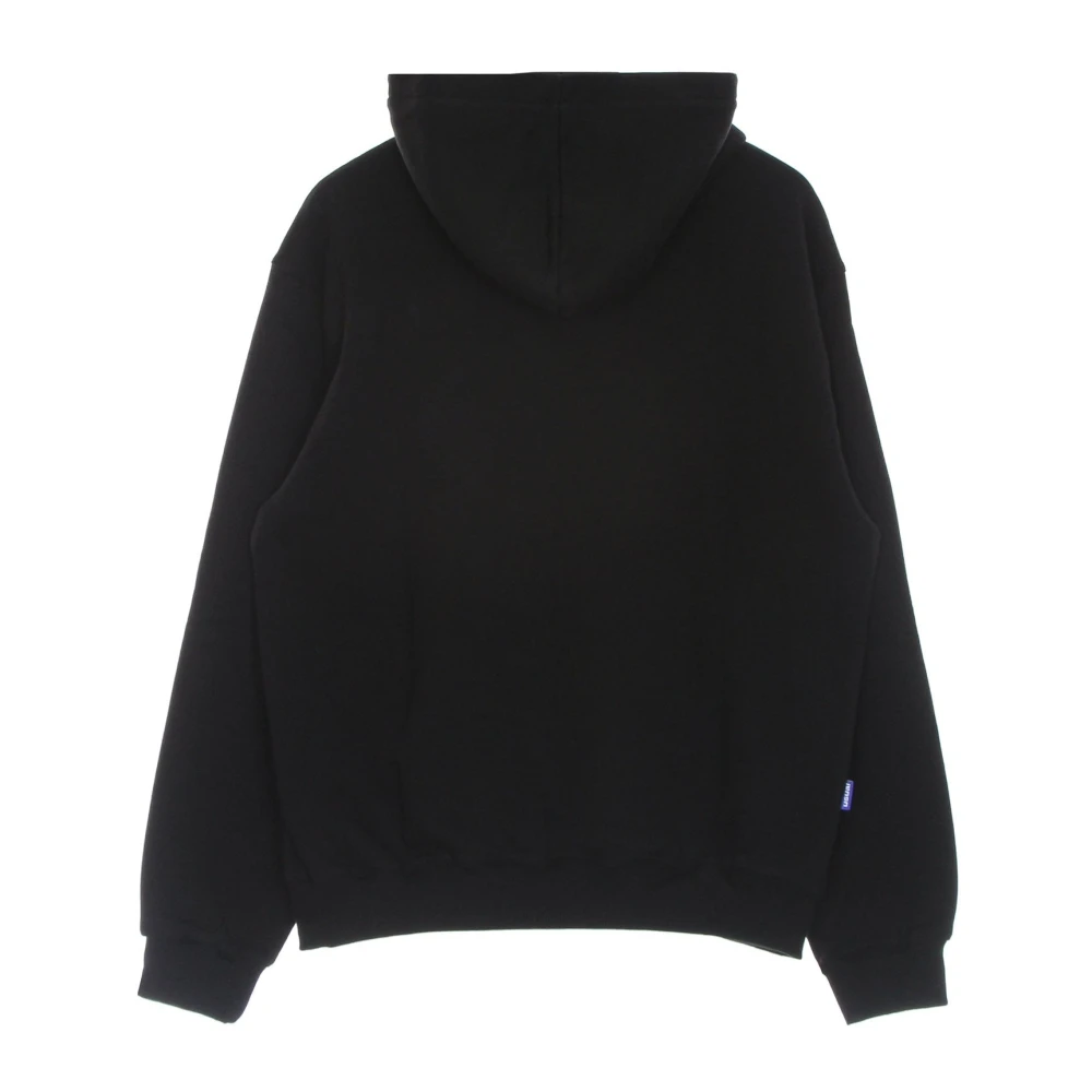 Usual Zwarte College Hoodie Sweatshirt met lange mouwen Black Heren