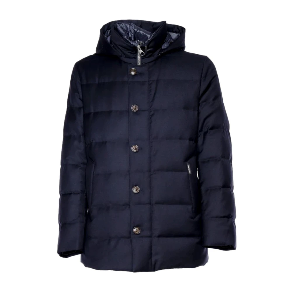 Montecore Blauwe Australische Merinowollen Jas Blue Heren