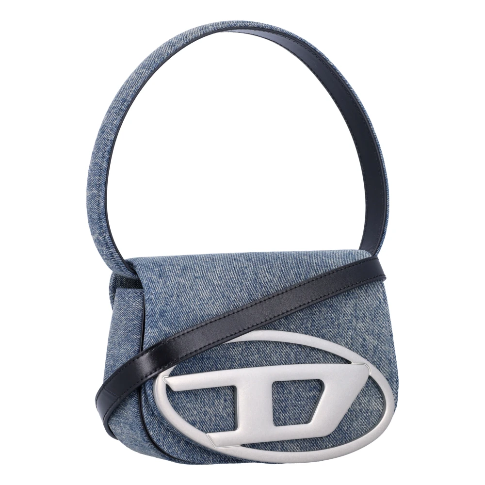 Diesel Denim Schoudertas Stijlvol Ontwerp Blue Dames