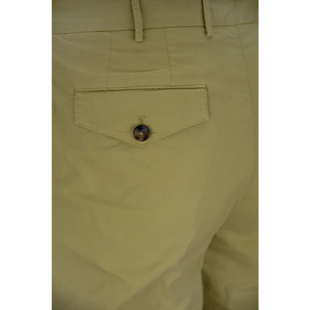 PT Torino Heren Knoop Rits Broek Yellow Heren