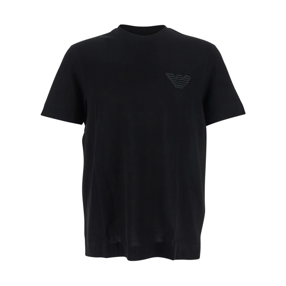 Emporio Armani Herren Schwarz Oberteile, K, Sgröße: