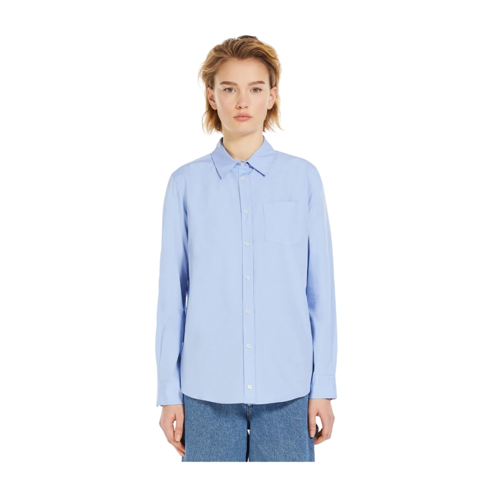 Max Mara Viglio Overhemd Blue Dames
