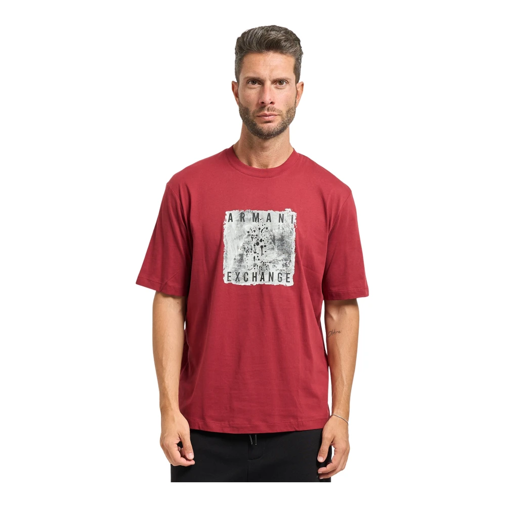 Armani Exchange Uomo Rosso Top, S, New,