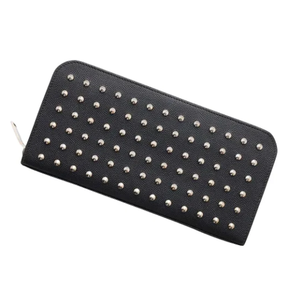 Saint Laurent Vintage Pre-owned Leather wallets Black Dames