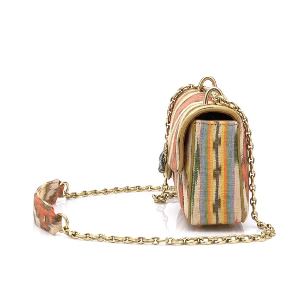 Claris Virot Mini Ava Schoudertas in Balinese Stof Multicolor Dames