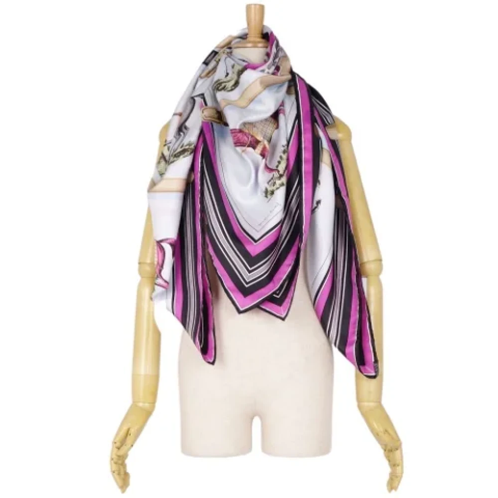 Hermès Vintage Pre-owned Silk scarves Purple Dames