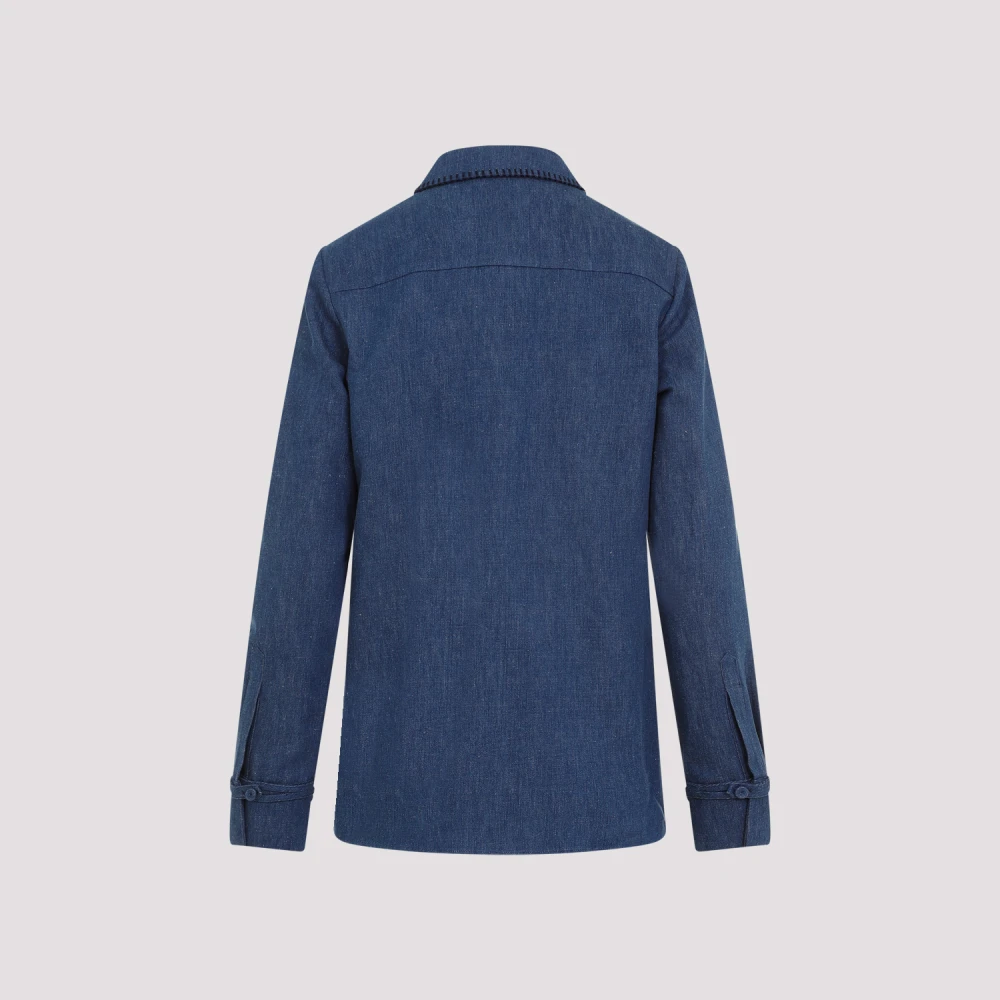 Gabriela Hearst Denim Cruz Shirt Blue Dames