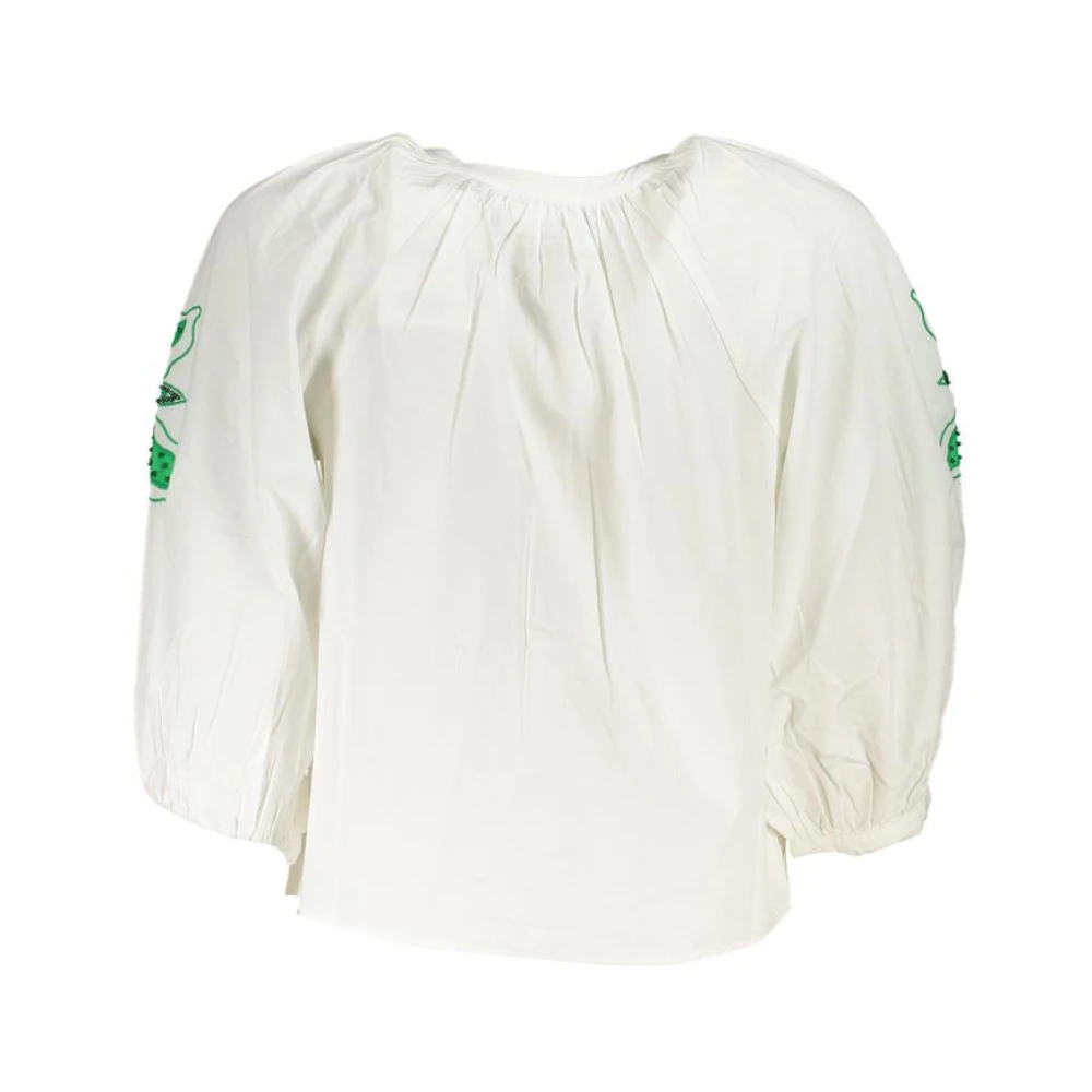 Desigual Donna Bianco Camicia Da Kisty - Immagine 3