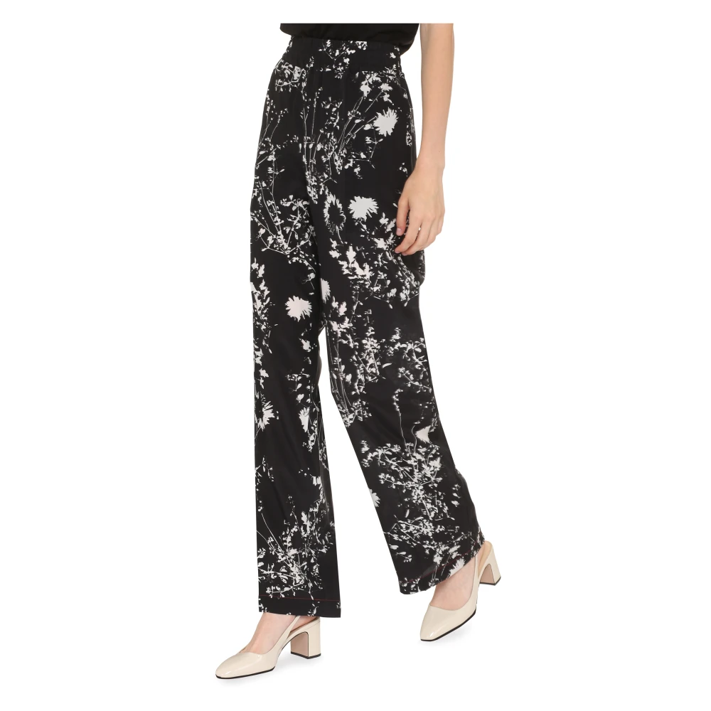 Victoria Beckham Zijden bloemenprint Black Dames