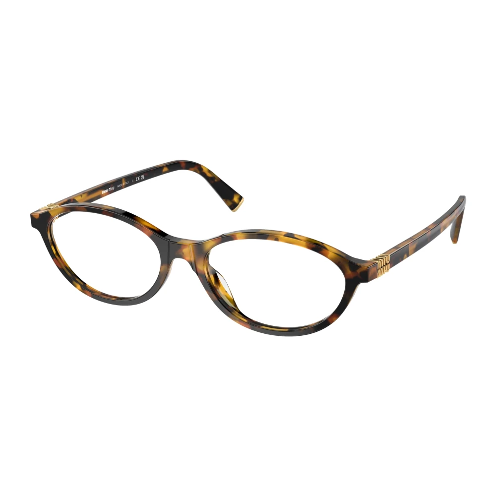 Miu Miu Women's Woman Mu 09Xv Vau1o1 Optical Frames Acetate Turtle Round Normal - Image 2
