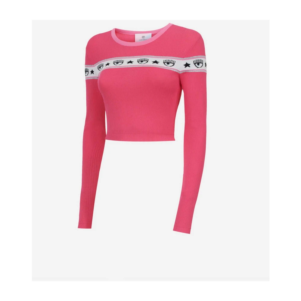 Chiara Ferragni Collection Stijlvolle Sweatshirts en Hoodies Pink Dames