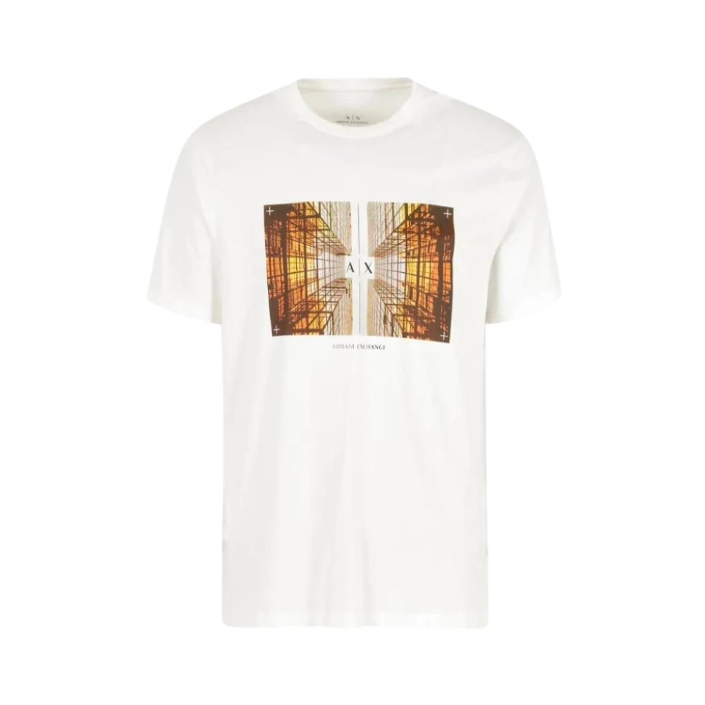 Armani Exchange Casual Regular Fit T-shirt White Heren