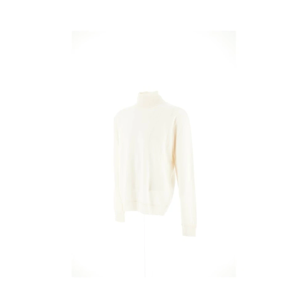 Herno Wol wollen trui met turtleneck White Heren
