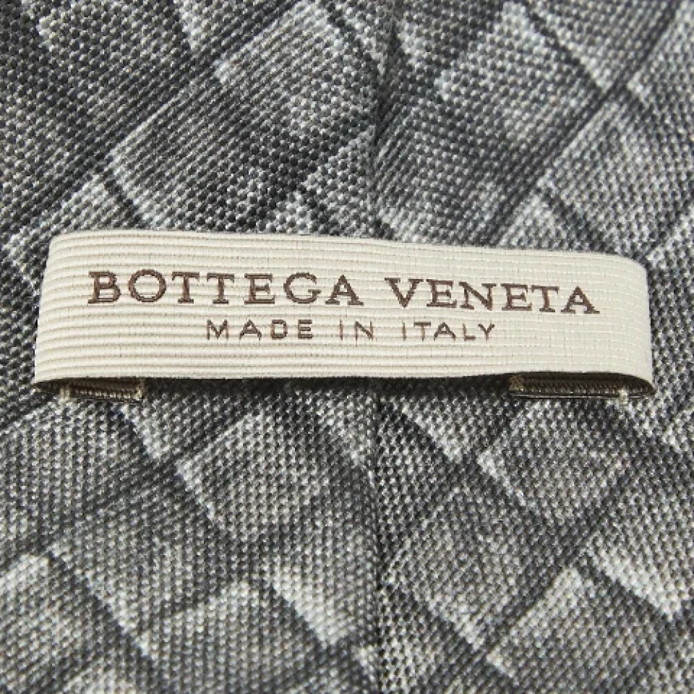 Bottega Veneta Vintage Pre-owned Silk tops Gray Heren
