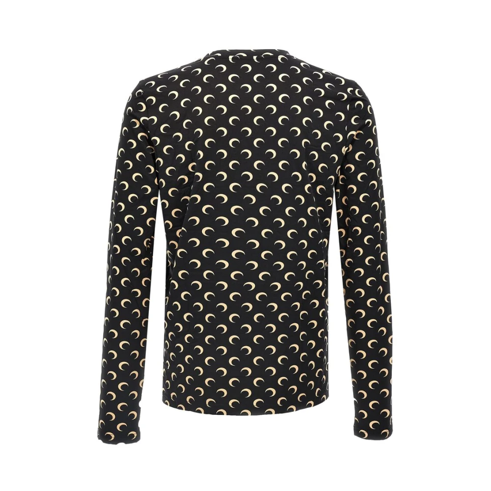 Marine Serre Maan Print Sweater Black Heren