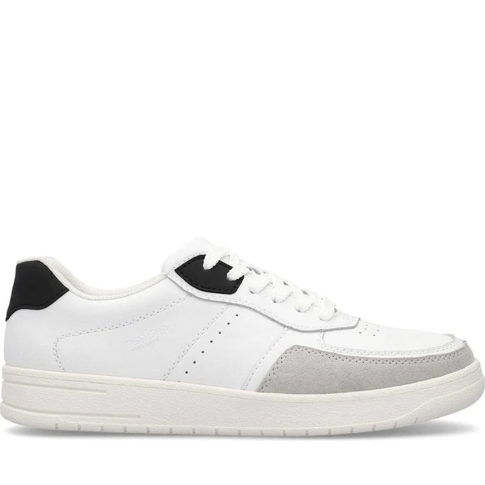 Rieker Men's White Sneakers, 9 Uk, Trainers