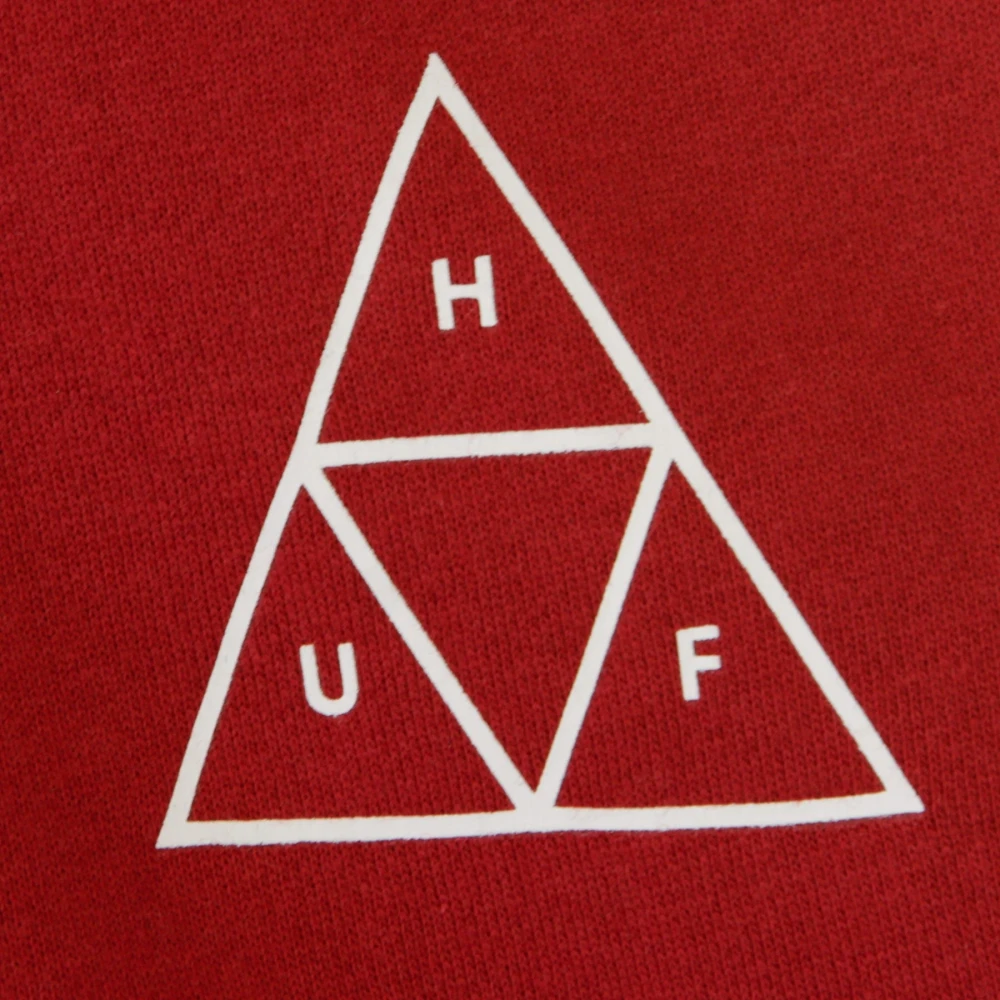 HUF Rode hoodie met trekkoord capuchon Red Heren