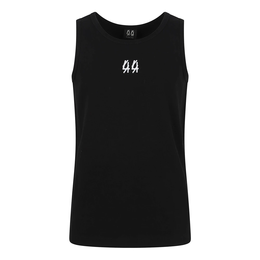 44 Label Group Top zonder mouwen Zomerse stijl Black Heren