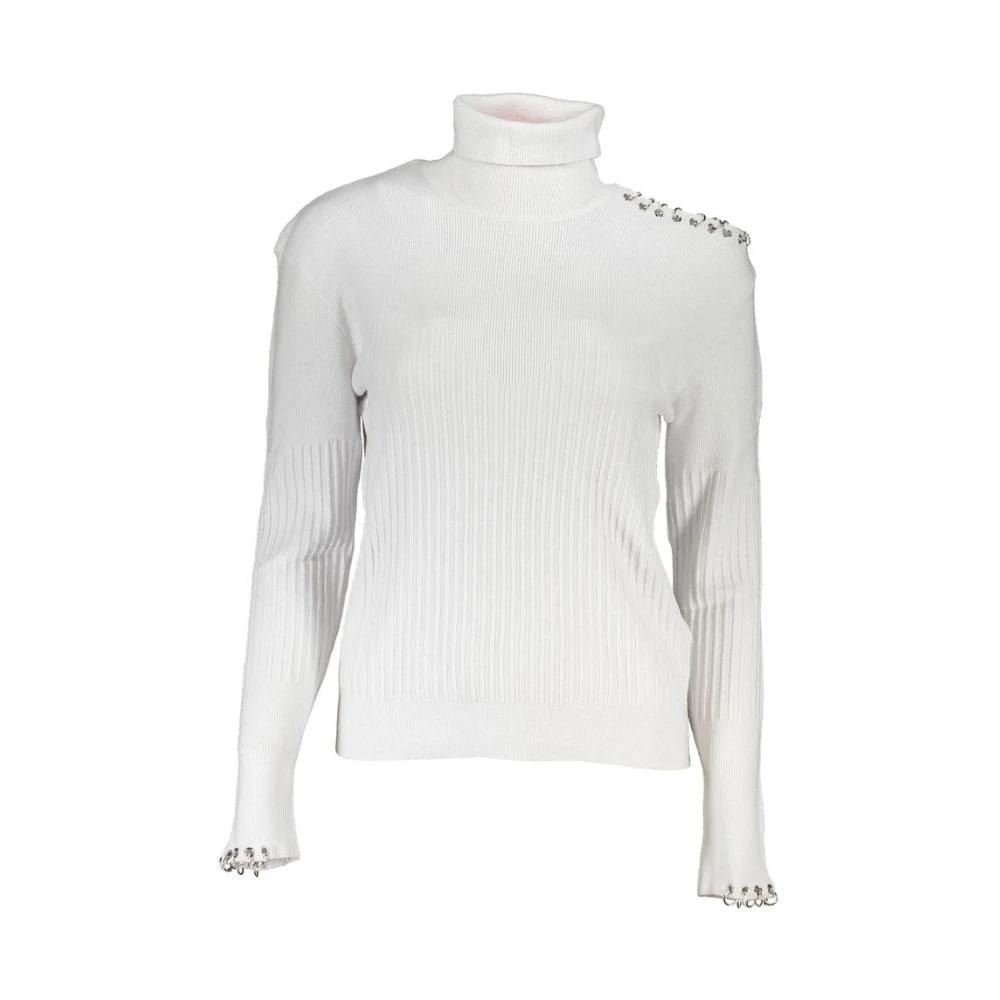 PATRIZIA PEPE Chique Coltrui met Contrasterende Details Gray Dames