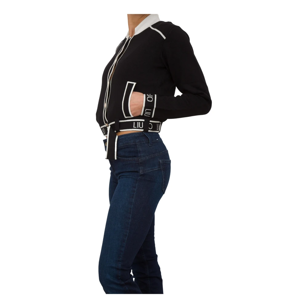 Liu Jo Zwarte Gebreide Trui Black Dames