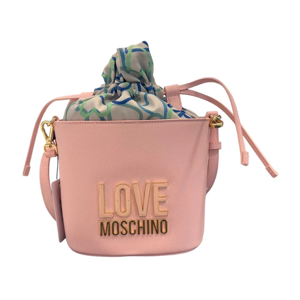 Love Moschino Stijlvolle PU-tas Pink Dames