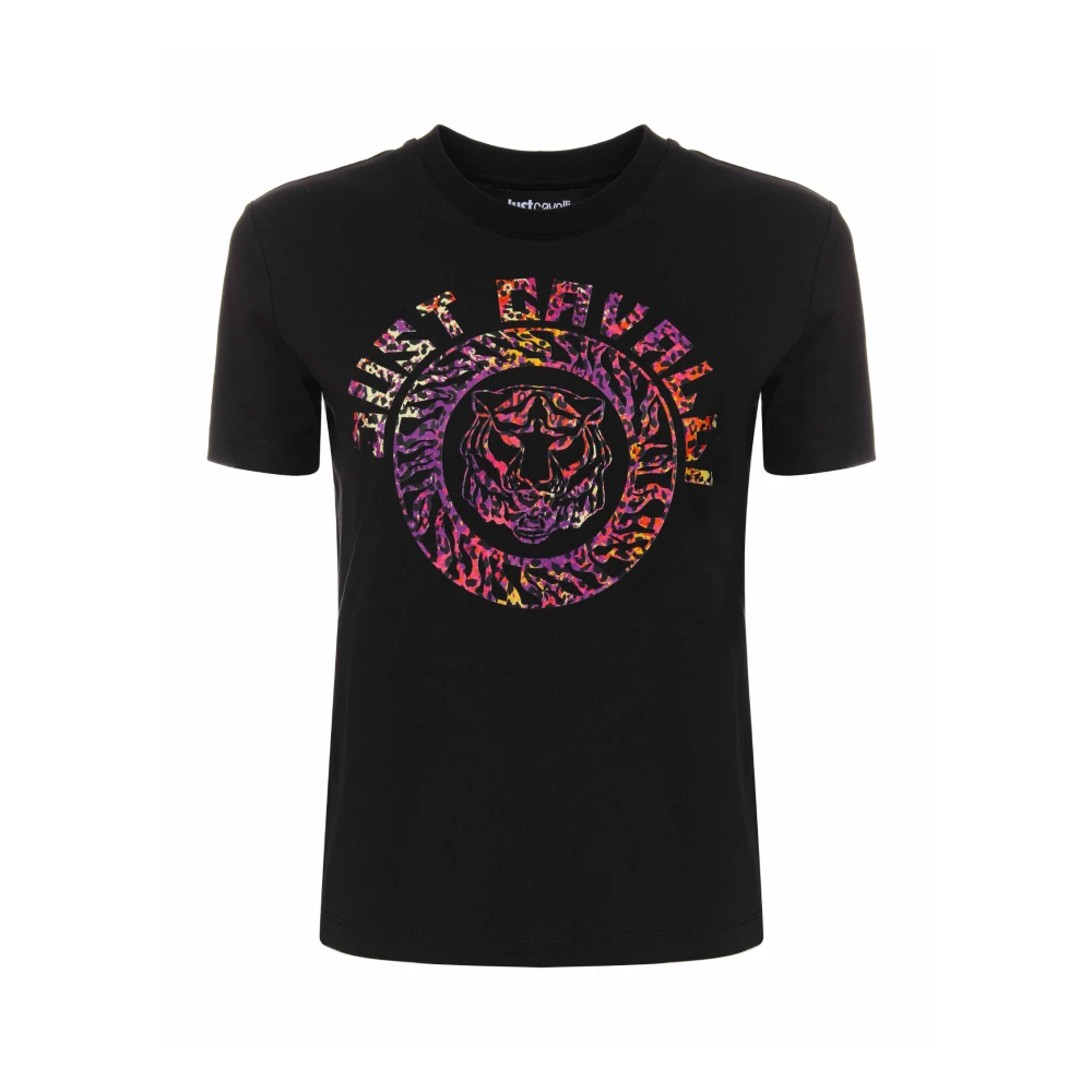 Just Cavalli Korte Mouw T-shirt Black Dames