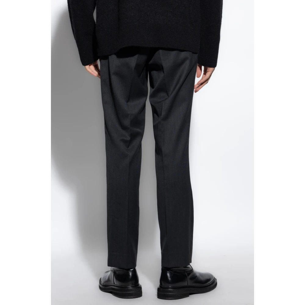AllSaints Crease Trousers Blackwater Gray Heren