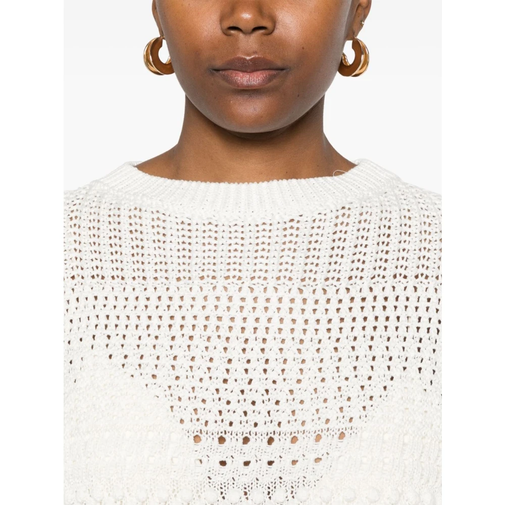 Fabiana Filippi Witte Sweater Collectie White Dames