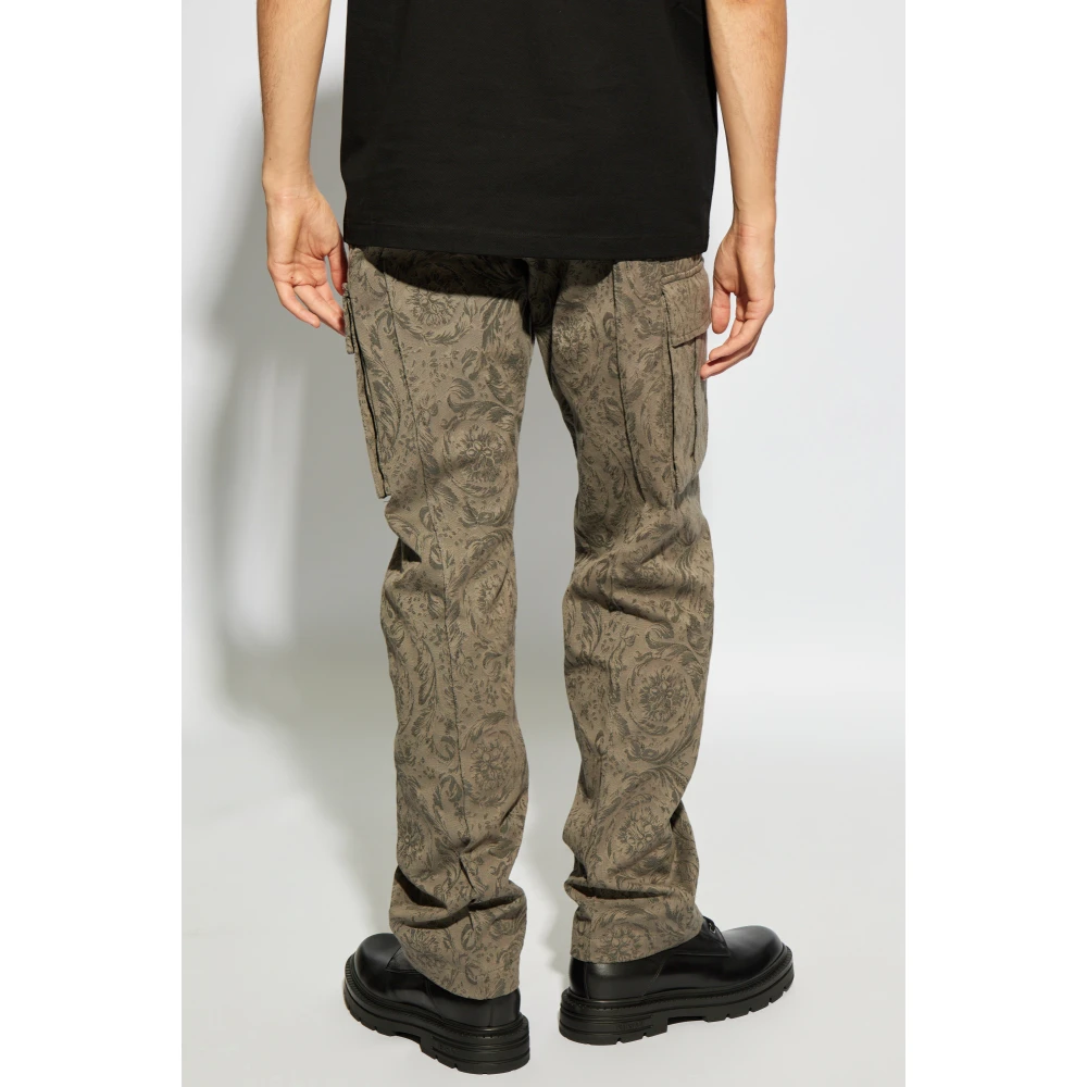 Versace Gestreepte broek Gray Heren