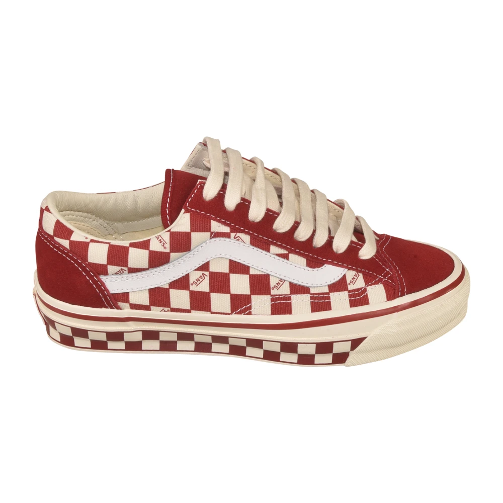 Vans Casual Canvas Schoenen Heren Schoenen Rood
