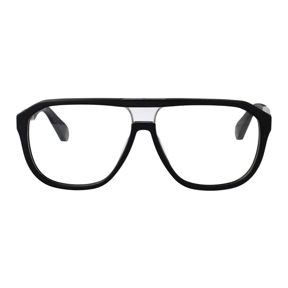 Philipp Plein Zwarte Matte Gestraalde Zonnebril Vpp118M Black Unisex