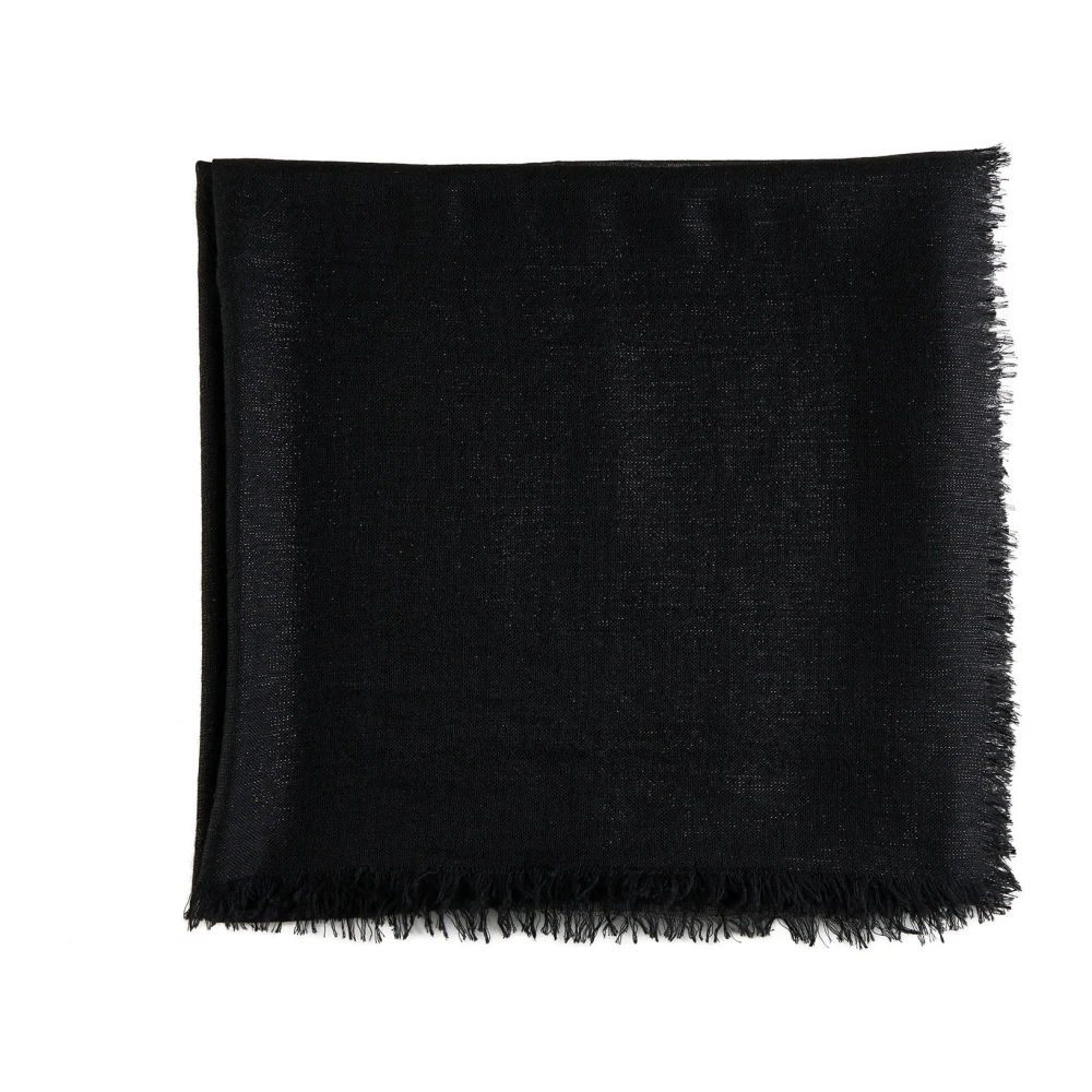 Fabiana Filippi Zwarte Sjaals voor Vrouwen Black Dames