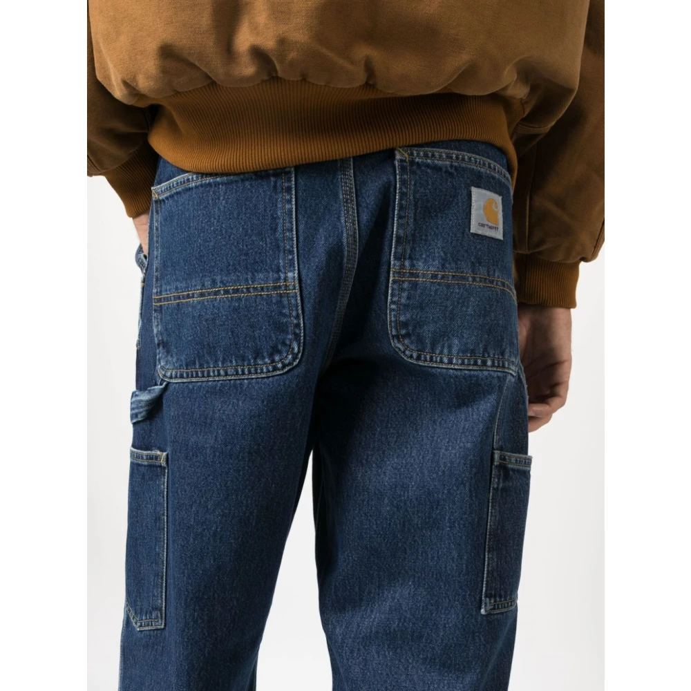Carhartt WIP Dubbele Knie Denim Werkbroek Blue Heren