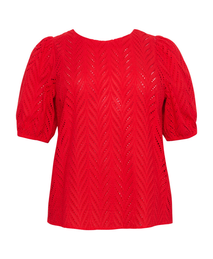 chemisier-rouge-avec-manches-bouffantes