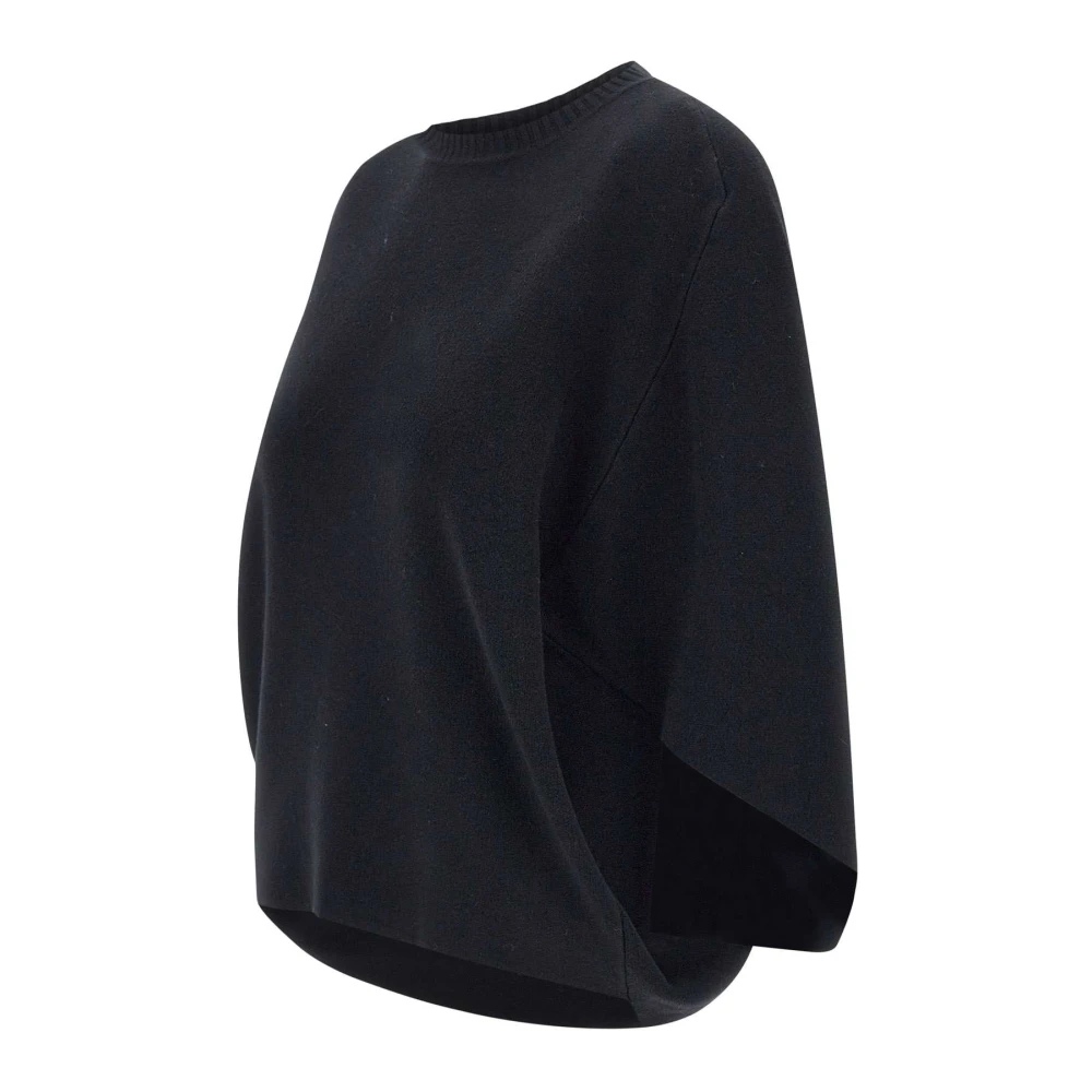 Kaos Zwarte Batwing Sweater Italië Gemaakt Black Dames