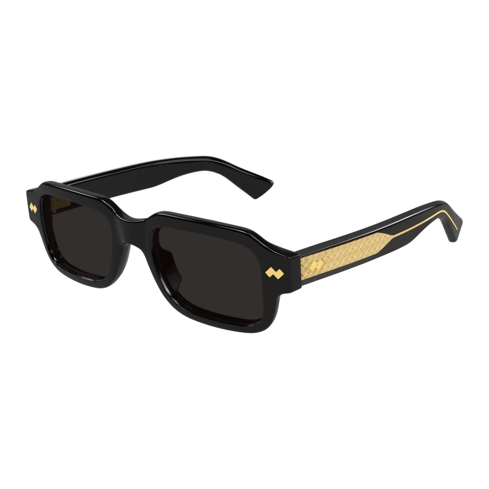 Bottega Veneta Uomo Nero Square Sunglasses