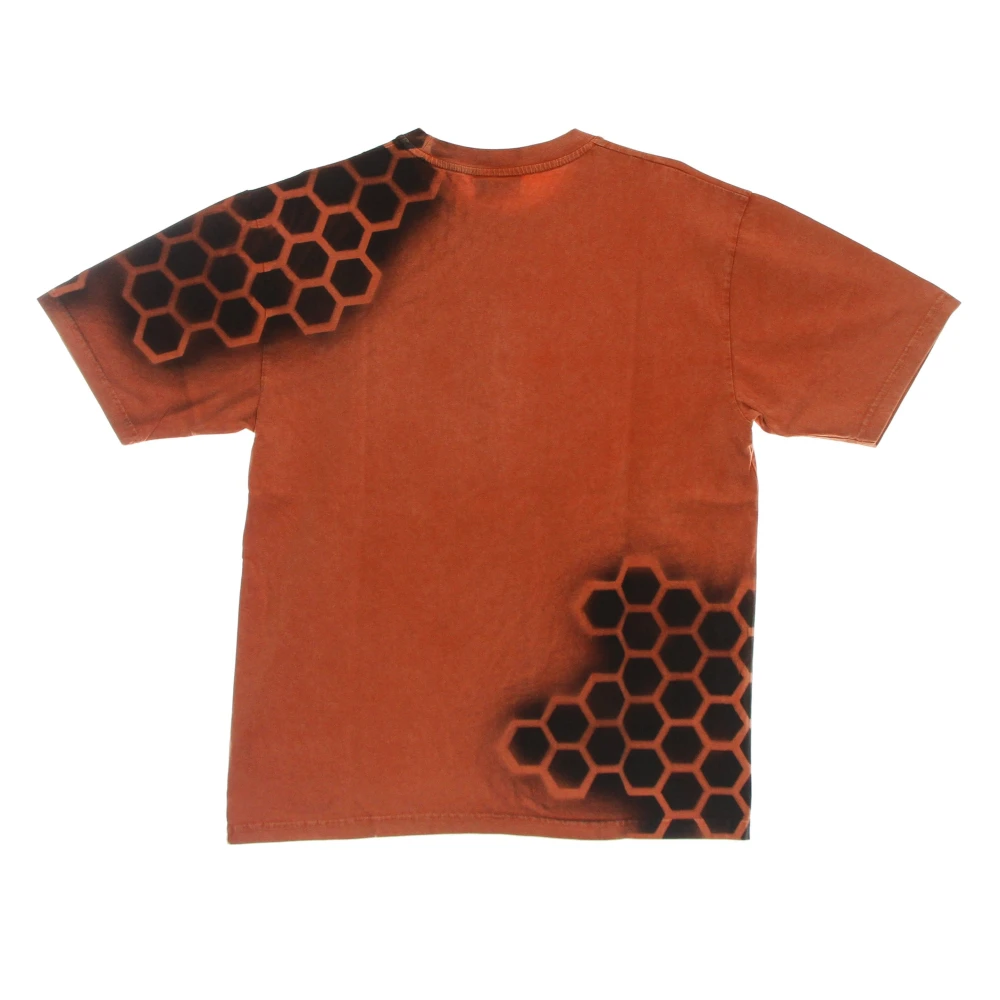 Mauna Kea Oranje Heren T-shirt met steenwassing Brown Heren