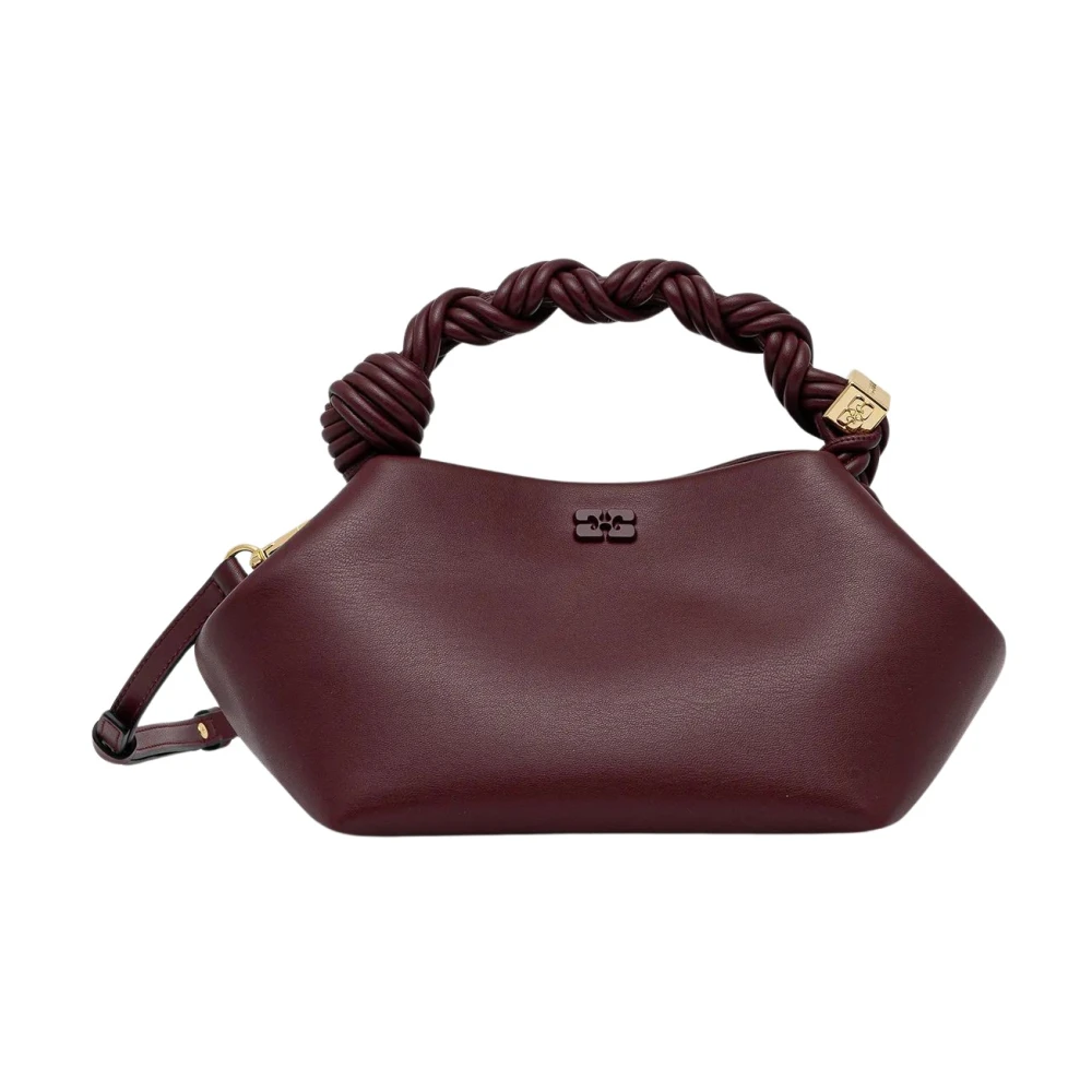 Ganni Donna Borsa A Spalla Bou In Pelle Borgogna Unica- Mytheresa - Immagine 6