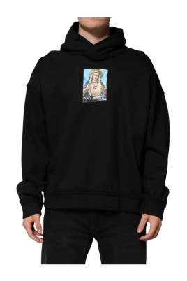Kristallprydd Tryckt Hoodie