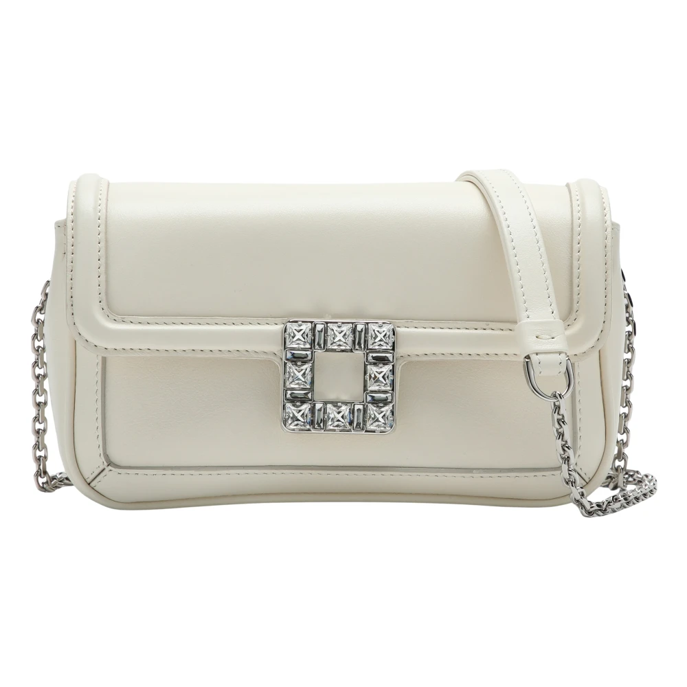 Roger Vivier Kleine Crossbody Tas Viv' Jeu Beige Dames