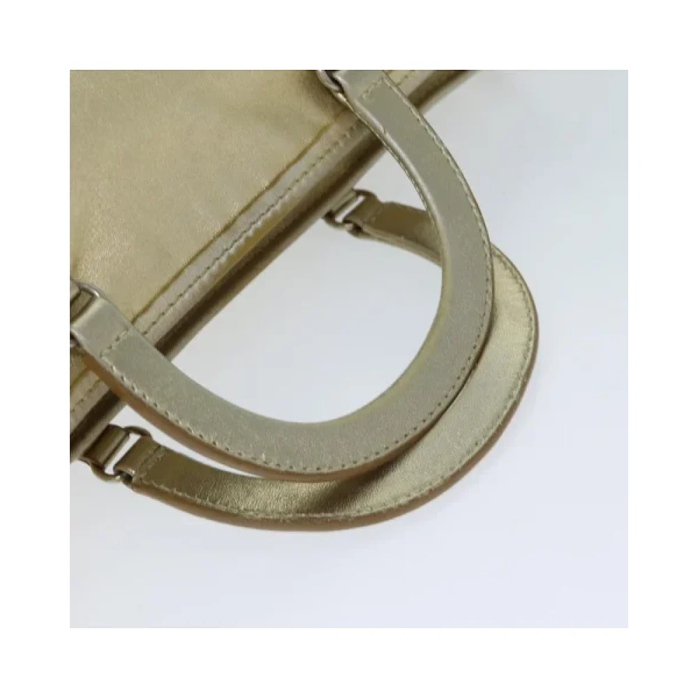 Prada Vintage Pre-owned Leather handbags Yellow Dames
