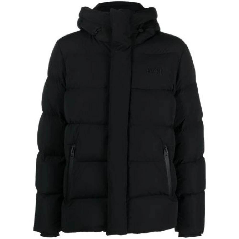 Mackage Gewatteerde donsjas met logo Black Heren