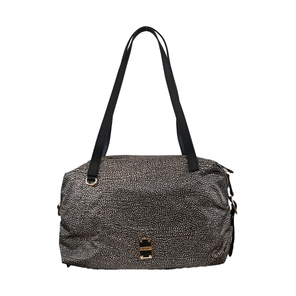 Borbonese Elegant Teapot Shopping Bag Black Dames