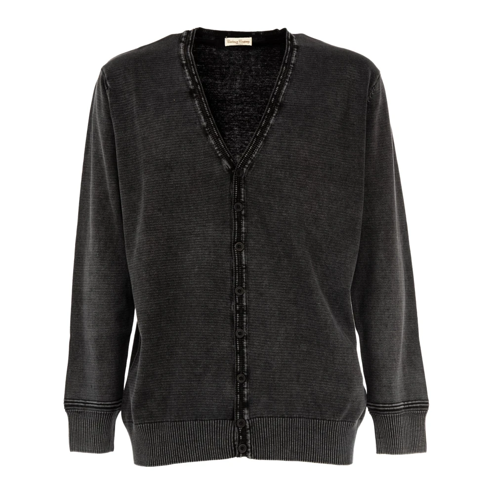 Cashmere Company Heren Cardigan Outlet Zwarte Kaviaar Black Heren