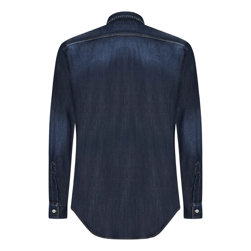 Dsquared2 Casual Shirts Blue Heren